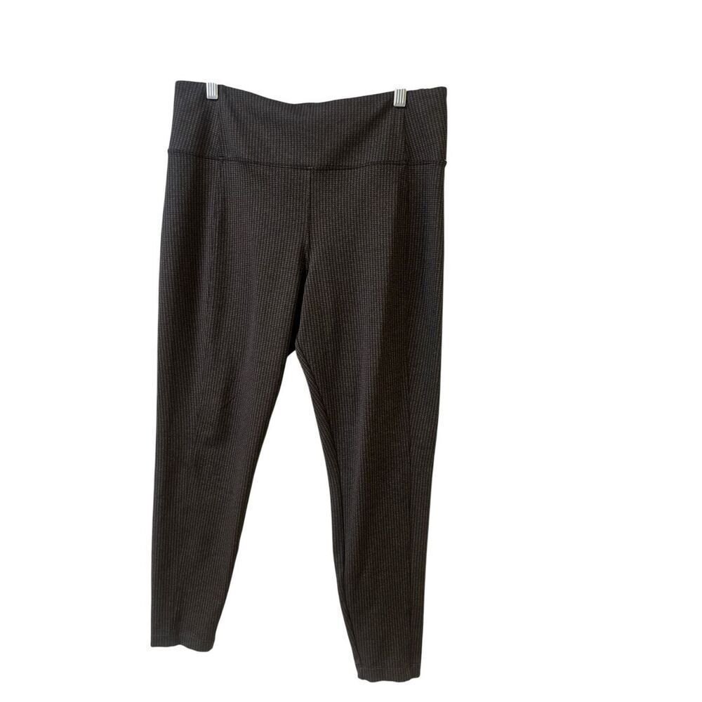 Athleta houndstooth pants sz large pull on casual and confy